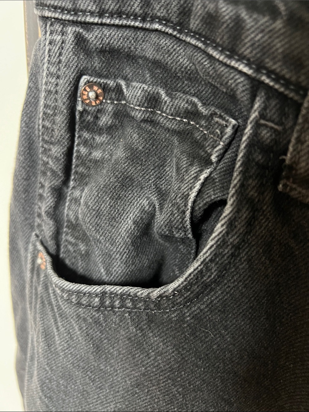 We The Free People Lucky You Mid Rise Barrel Jeans wash black button sound 29 - Picture 7 of 13